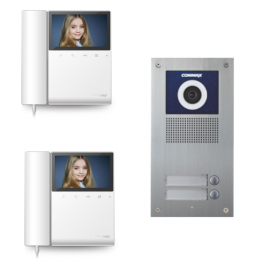 Video intercom system with 2 video subscribers
